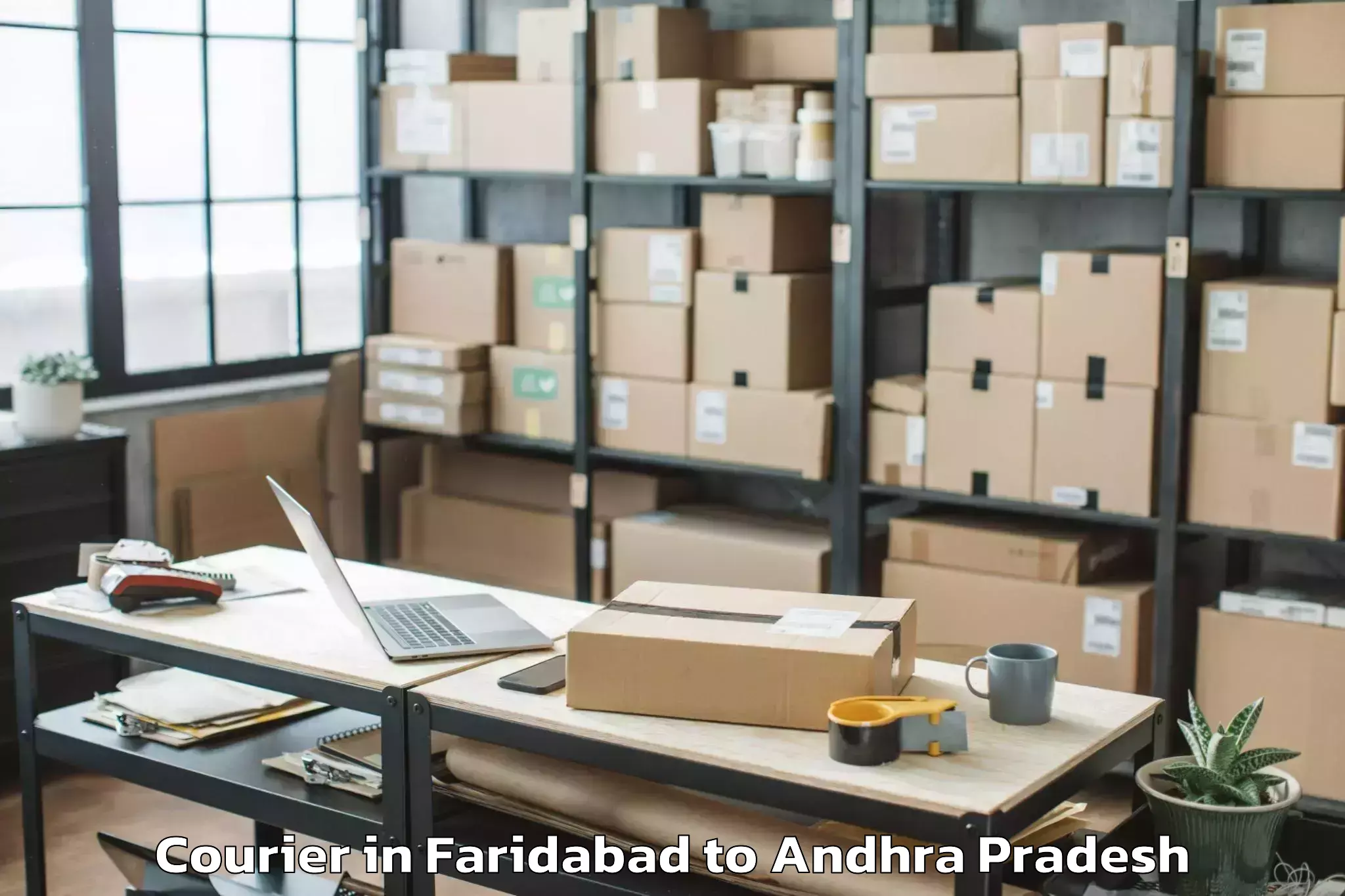 Expert Faridabad to Ambajipeta Courier